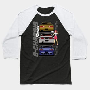 Nissan SChassis Evolution Baseball T-Shirt